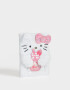 Anotadores Cuadernos y Memos Peludo Cuaderno Peluche "hello Kitty" - Blanco