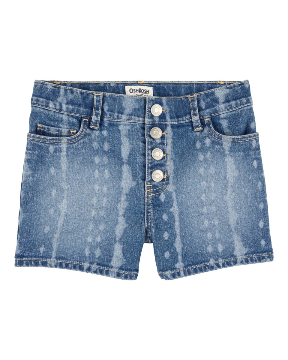 Short jean con teñido tie-dye 