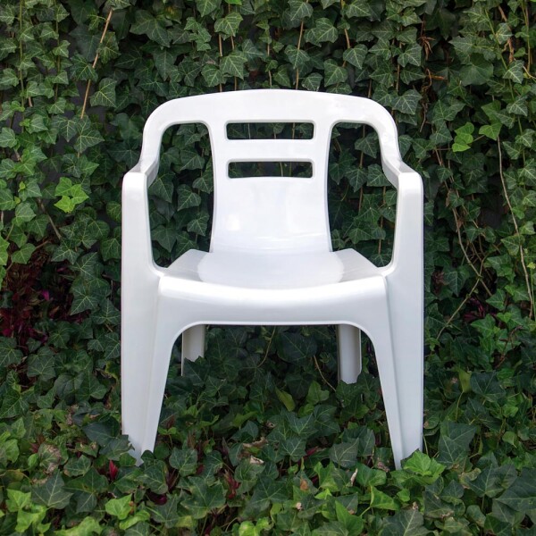 SILLA FLOW CON APOYA BRAZOS BLANCA MOR BLANCO