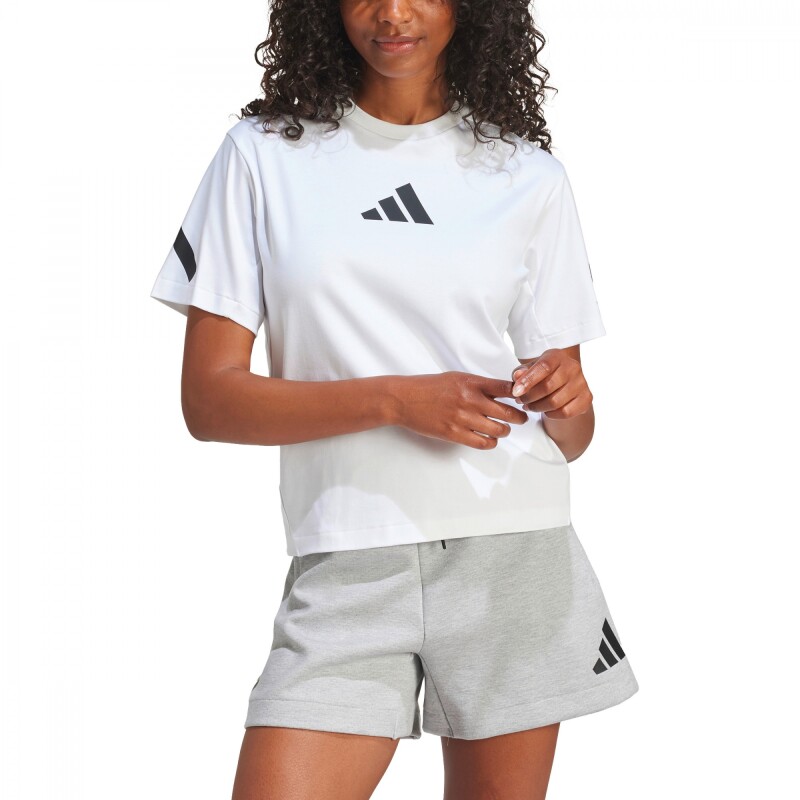 Camiseta Adidas Z.N.E. de Mujer Blanco