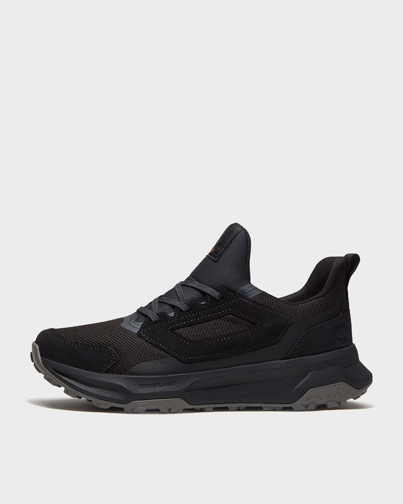 Low Lace Up Sneaker Black Mesh