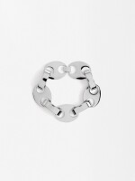 Pulsera De Eslabones - Acero Inoxidable plateado