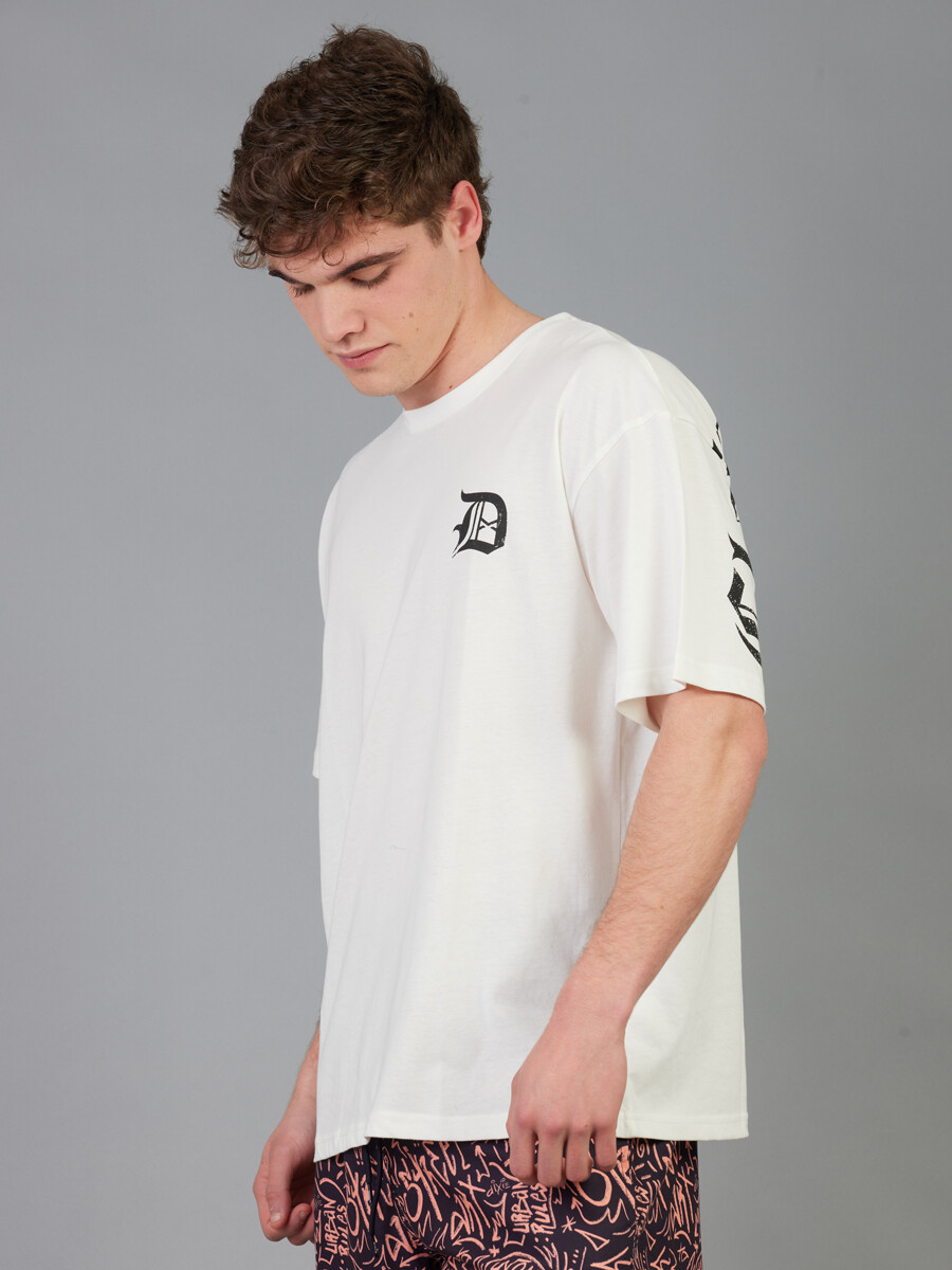 T-SHIRT WULAR DIXIE - Blanco 