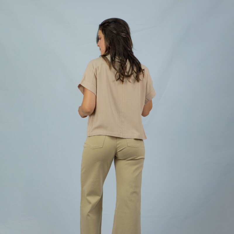 Camisa Lino Slowly Beige