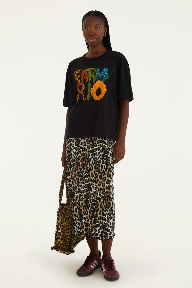 FALDA PLISADA Animal Print