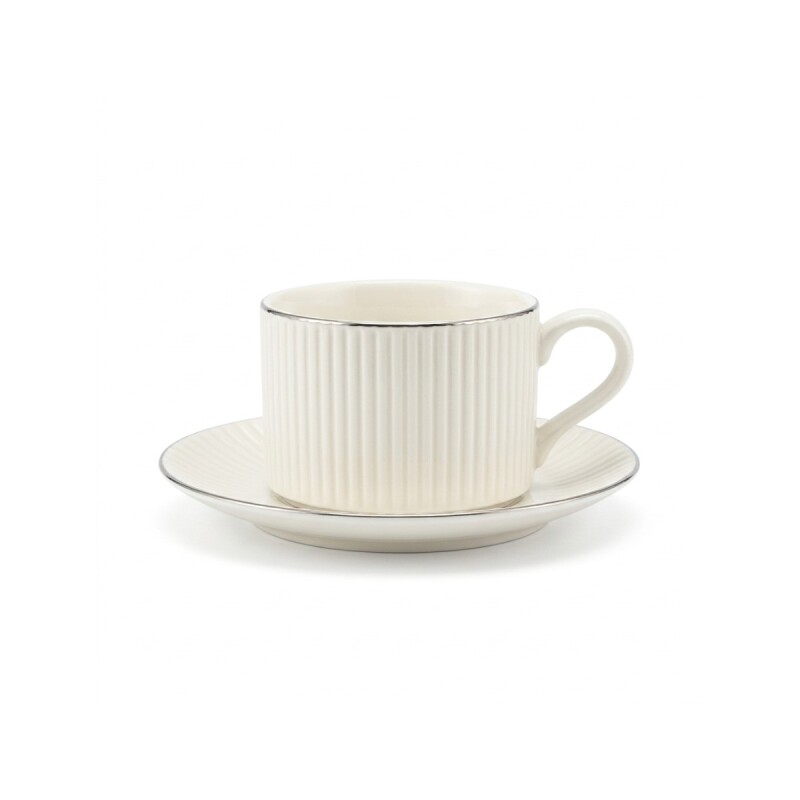 TAZA C/PLATITO BLANCO 100ML Unica