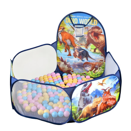 Pelotero Infantil Plegable Corral Pelotas Con Aro Dinosaurio