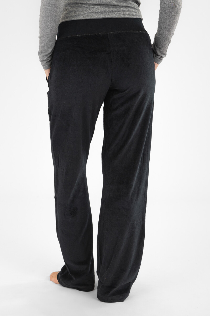 Pantalon velour Negro