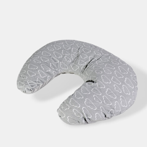 ALMOHADA GRIS C/DIS 52X40CM Unica
