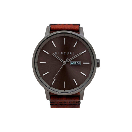 Reloj Rip Curl Detroit Gunmetal LTH Marrón Oscuro