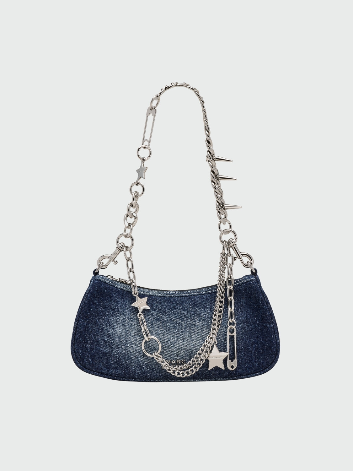 MARC JACOBS - The Shoulder Bag Charm Brushed Denim 484