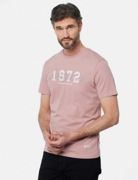 REMERA CON BORDADO Rosado