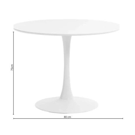 Mesa Tulip 80 cm Blanco