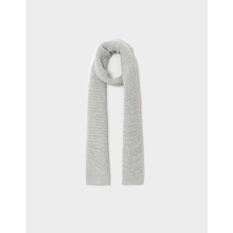 Bufanda De Lana Gris Claro
