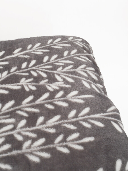 MANTA SHERPA PRINT 2 PLAZAS GRIS (V)