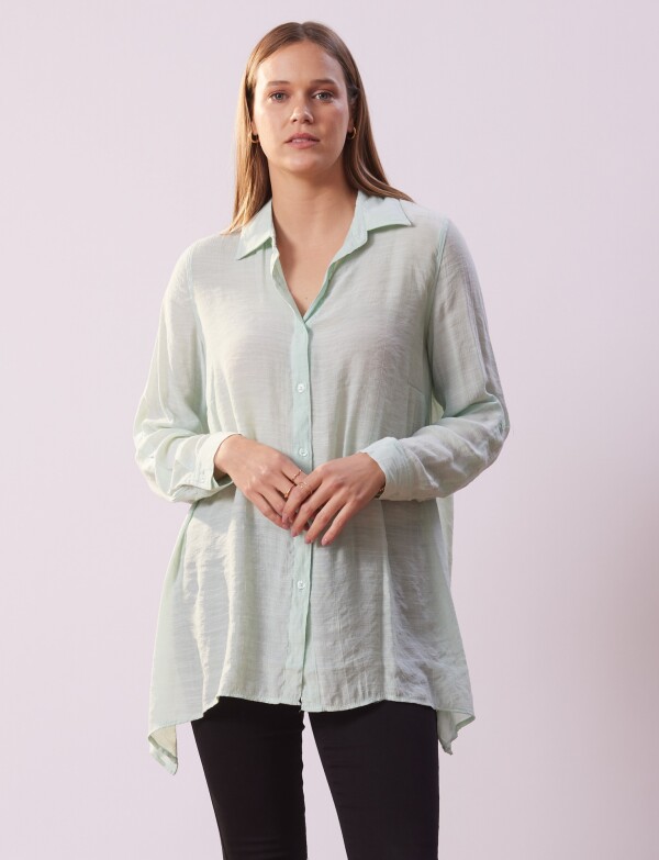 Camisa Larga VERDE CLARO