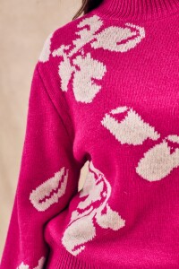 Sweater Intarsia Magenta