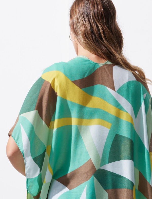 Kimono Printed VERDE/MULTI