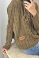 Sweater Oceano Crop Camel Lurex
