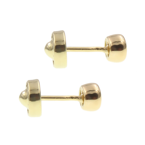 Caravanas abridores de oro amarillo 18k con brillantes Caravanas abridores de oro amarillo 18k con brillantes