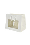 BOLSA CON VENTANA 24x14x19 cm BLANCO