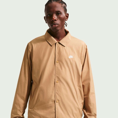 Abrigo Nike Club De Hombre Crema