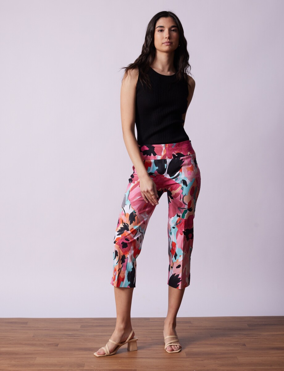 Capri Print - Multi/rosa 