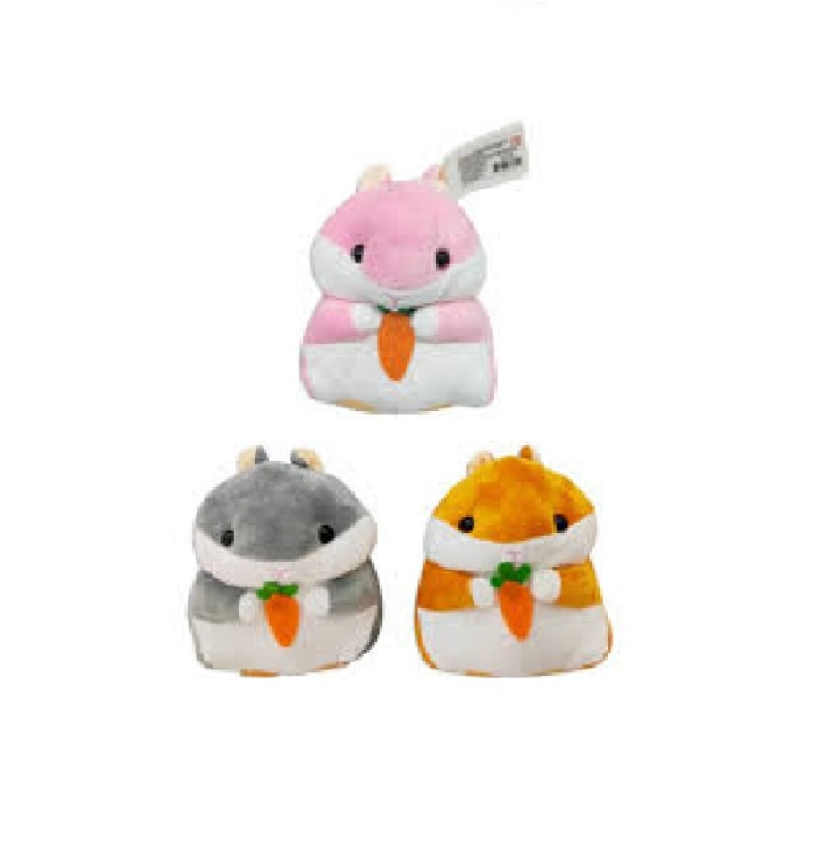 Peluche Hamster 3 colores 
