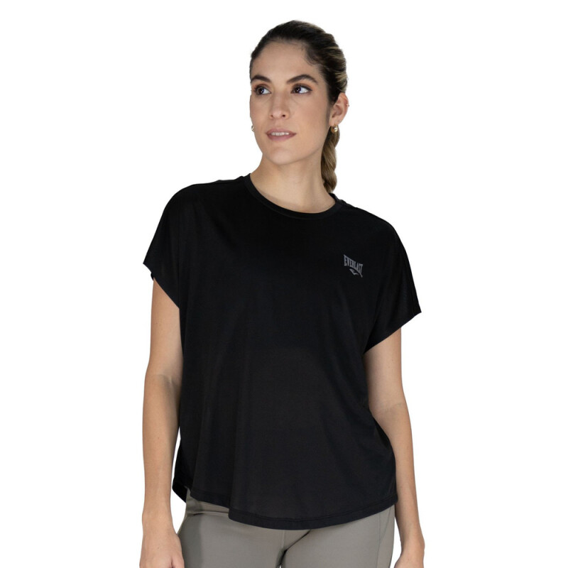 TSHIRT FEM POLY/ELAST EVERLAST LUXE BK W6 S BK