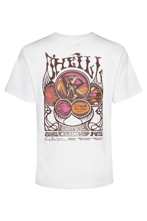 Remera O'Neill Women Back Print Loose Blanco