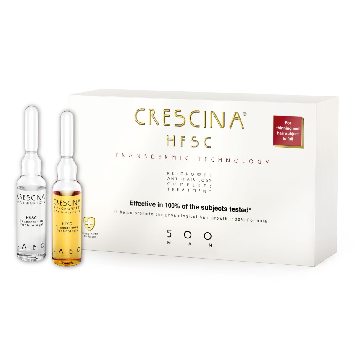 Crescina Transder Complete Treatment 500 Man 