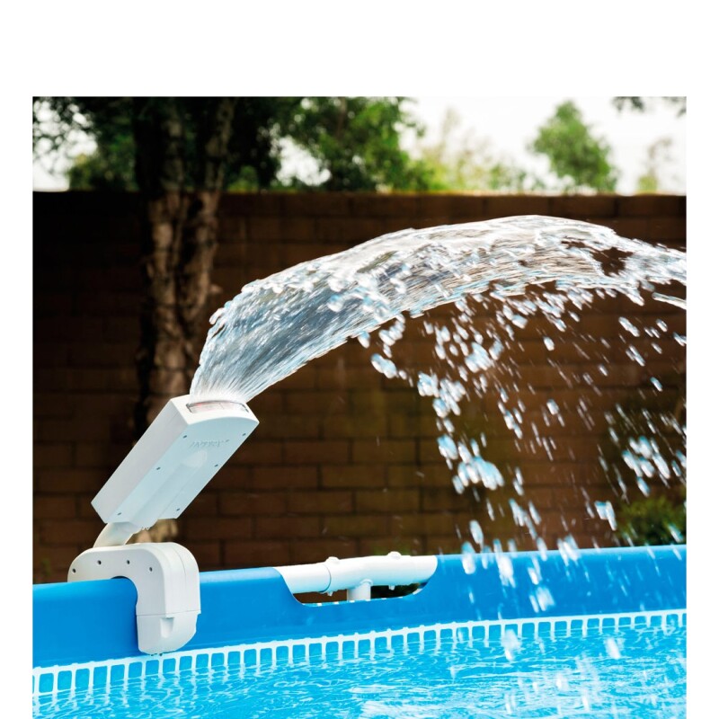 INTEX CASCADA FUENTE LED MULTICOLOR PARA PISCINAS ESTRUCTURALES Intex Cascada Fuente Led Multicolor Para Piscinas Estructurales