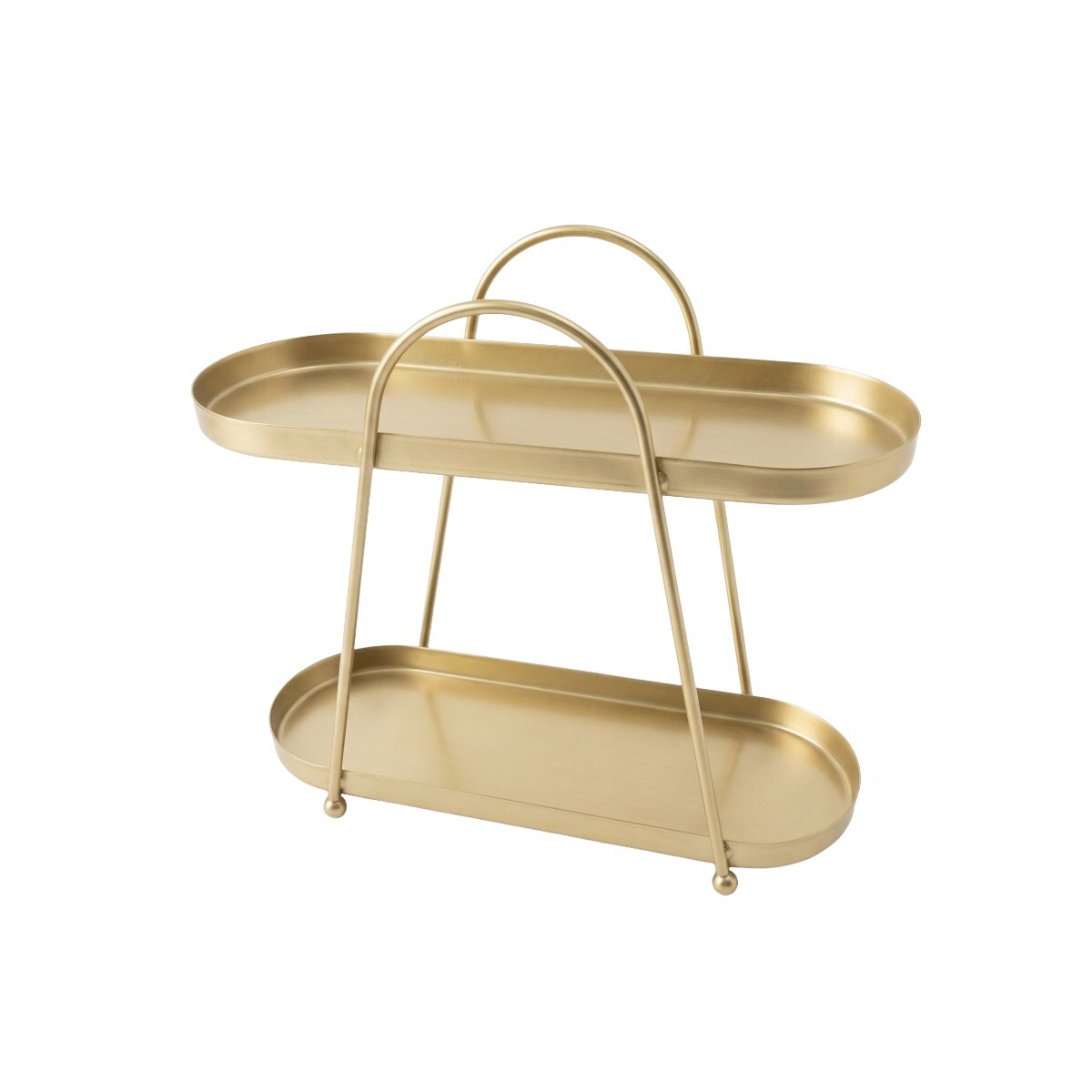 BANDEJA DORADA 2 NIV 28X10X24CM 