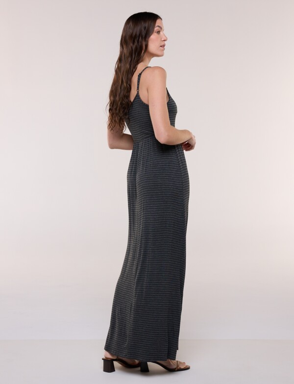 Vestido Maxi Rayas GRIS OSCURO
