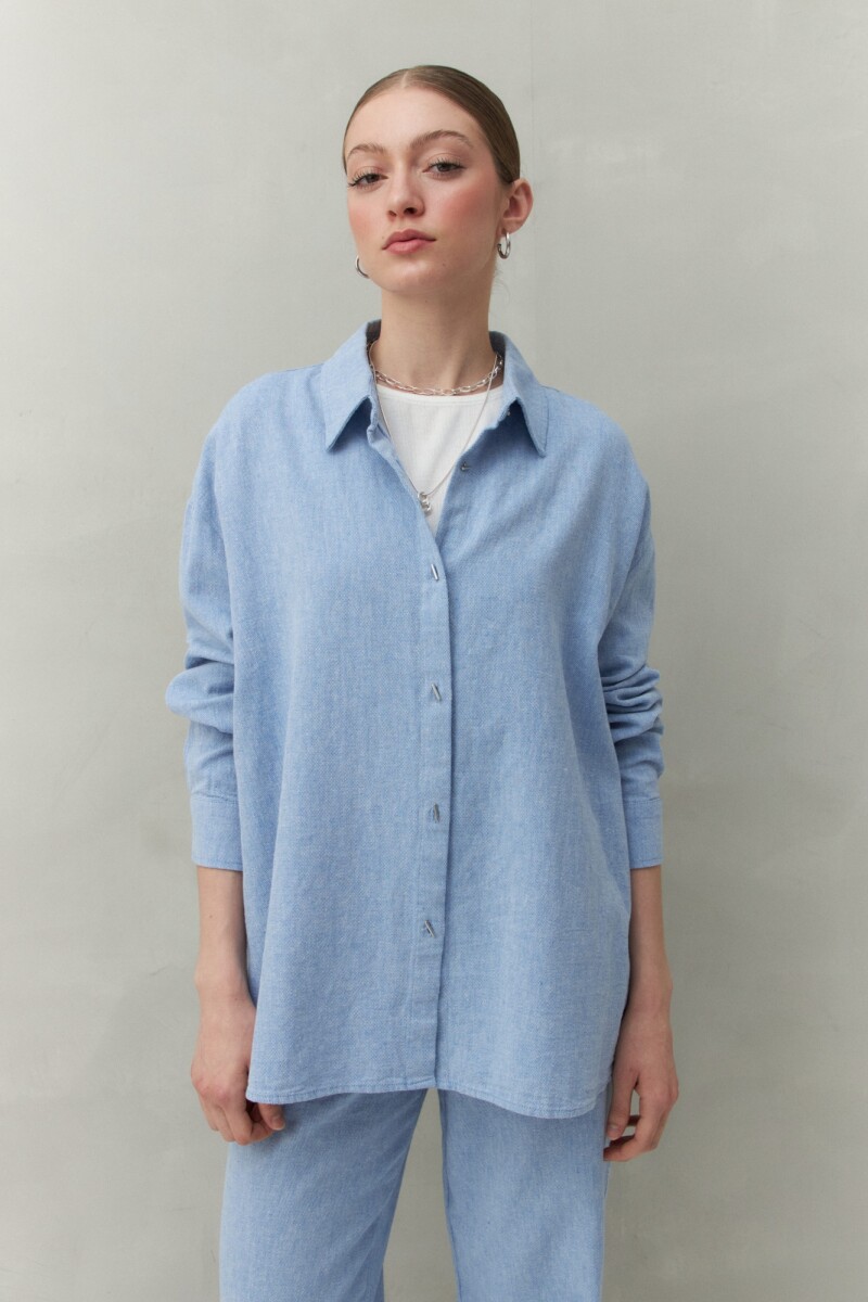 CAMISA MINTY Azul Melange