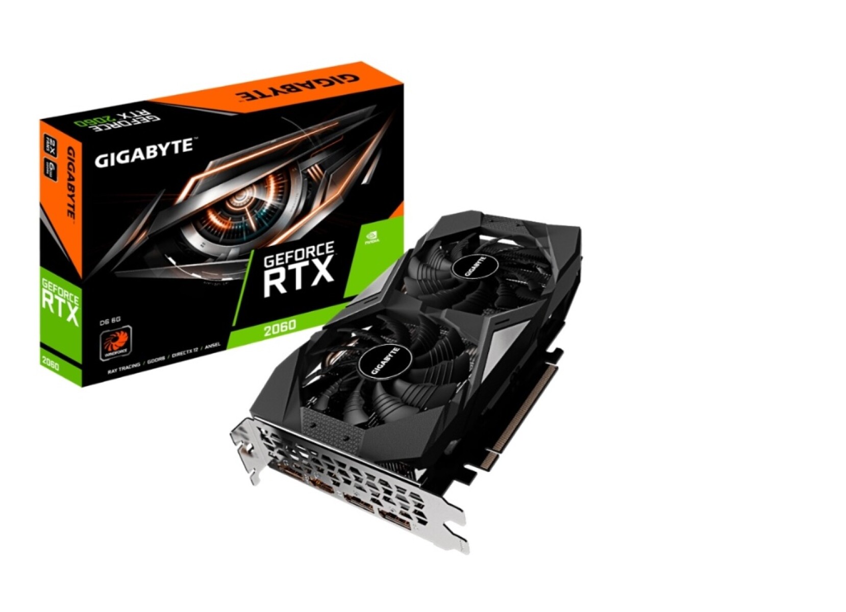 Tarjeta de Video Gamer Gigabyte RTX2060 6GB DDR6 