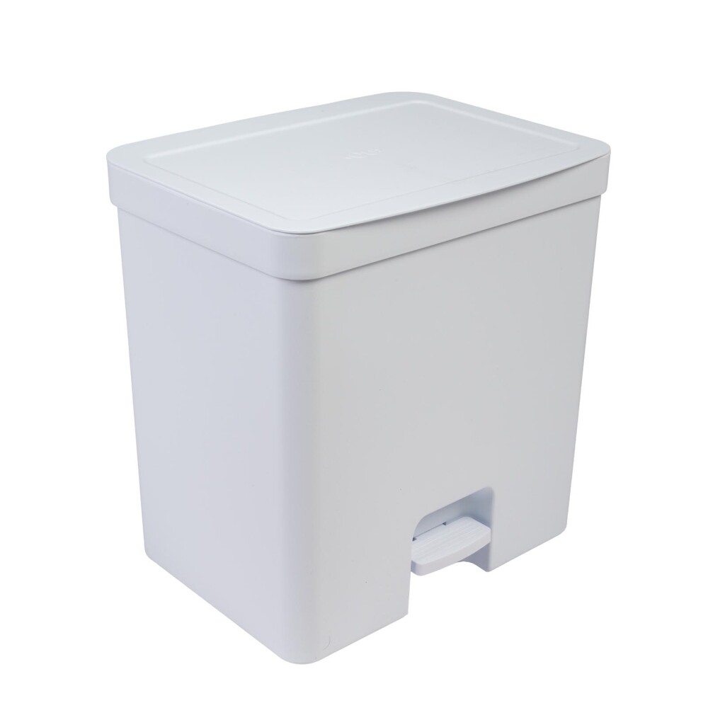 PAPELERA PLASTICO BLANCO DOBLE 20 LTS