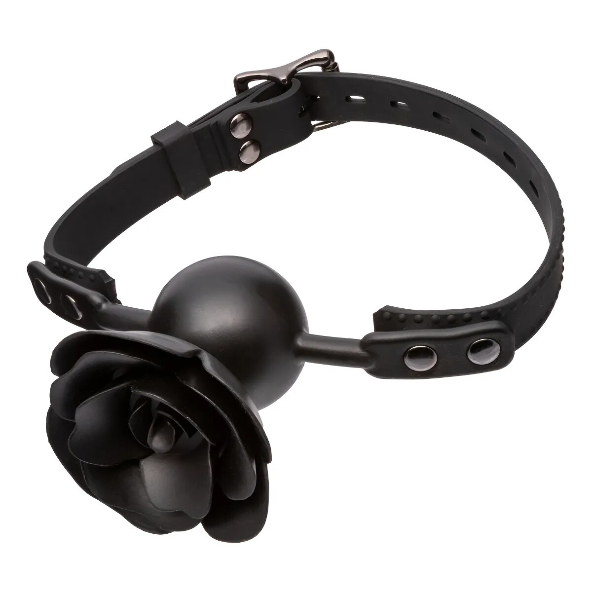 Mordaza de Rosa Negra Extraíble Forbidden 