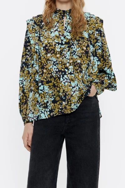 BLUSA PLIEGUES LEOMIMOSA Ocre