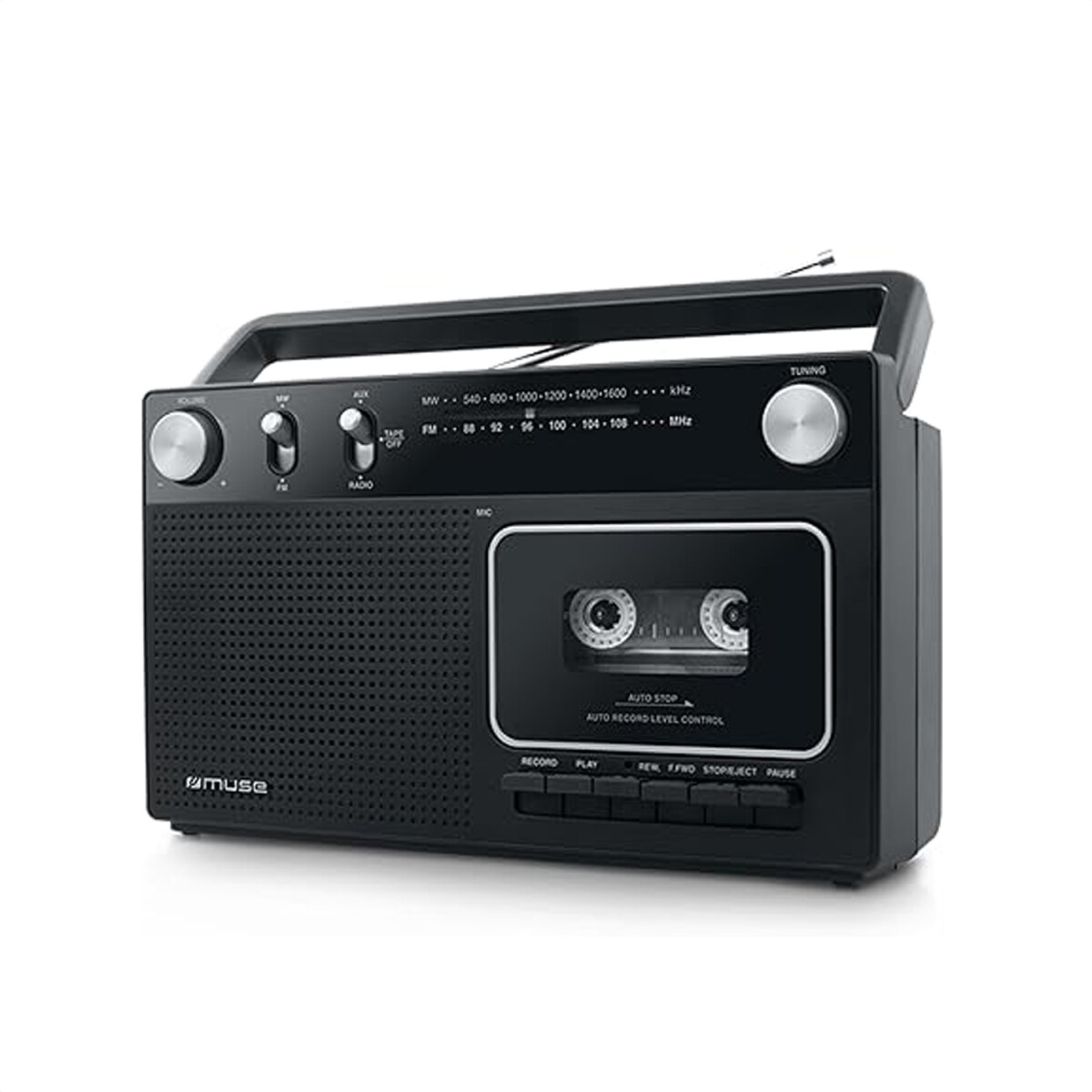 Radio Grabador Portátil M 152rc Am Fm Cassette Pilas - RADIO GRABADOR MUSE M 152RC 