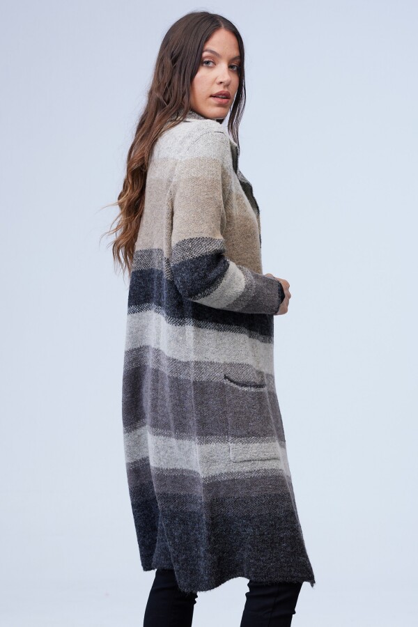 Cardigan Bolsillos MULTI/GRIS