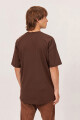 REMERA ARCH EMB OVER TEE H-marron