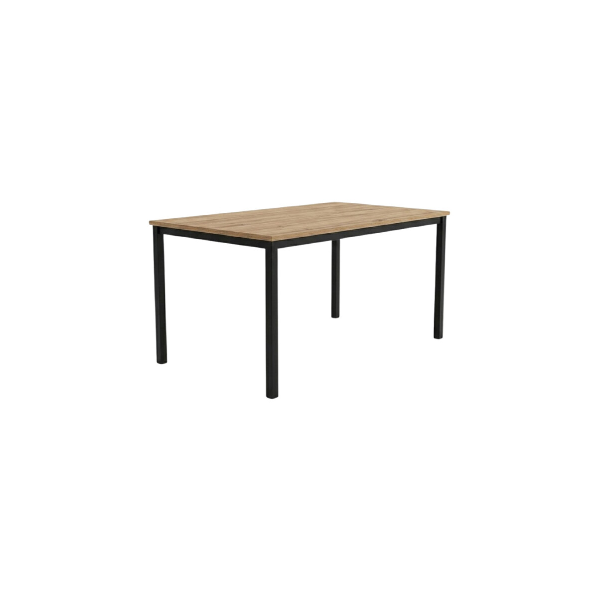Mesa de comedor madera y hierro 150x80 