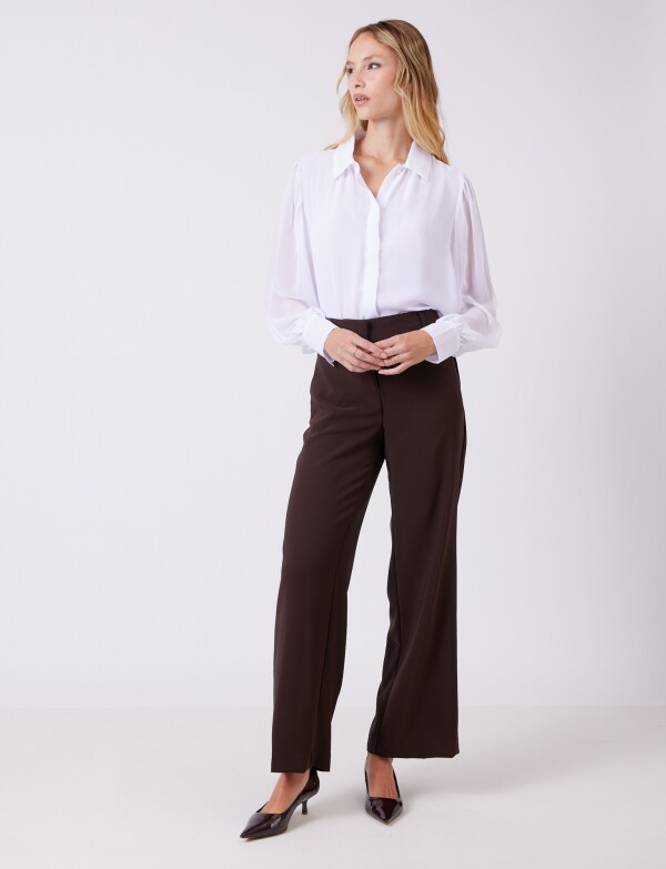Pantalon Wide Leg MARRON