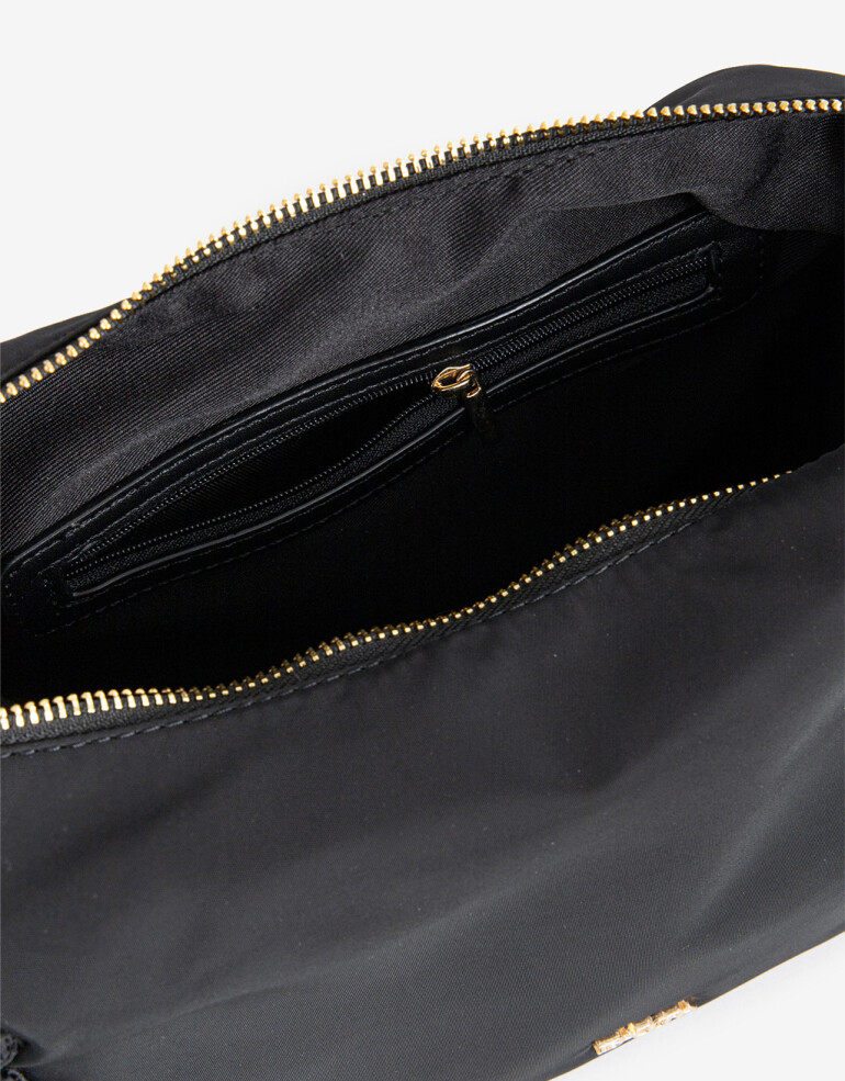 City Cartera Formato City Con Asa De Hombro. - Negro