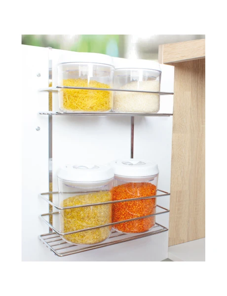 ORGANIZADOR DOBLE BAJO MESADA 24x11x30CM CROMADO ORGANIZADOR DOBLE BAJO MESADA 24x11x30CM CROMADO