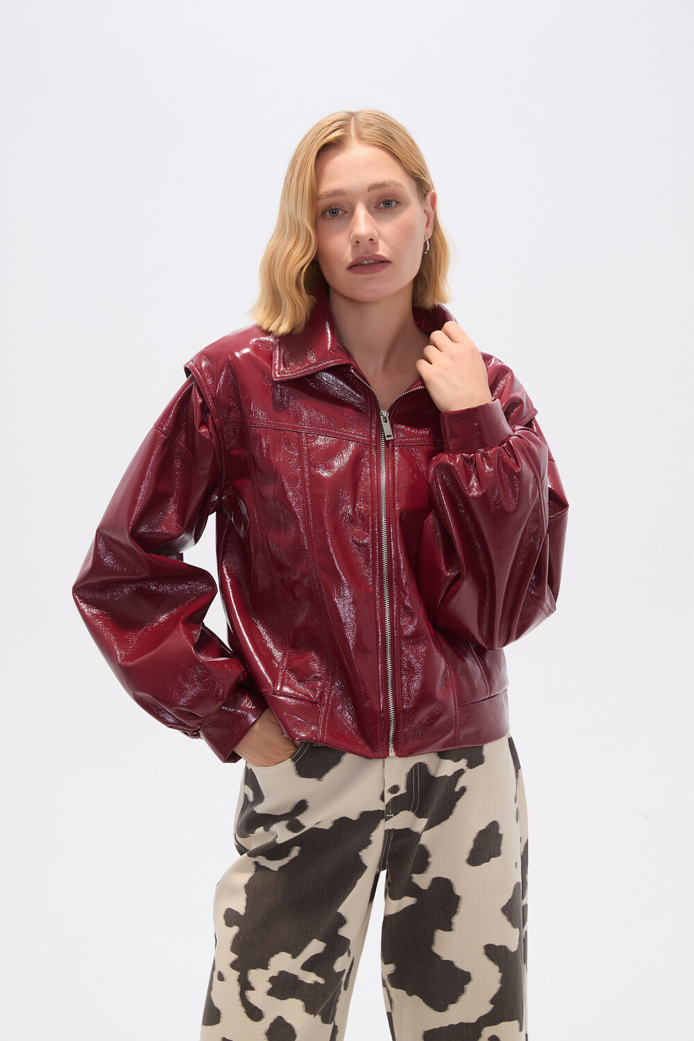 Chaqueta Chunk Cereza