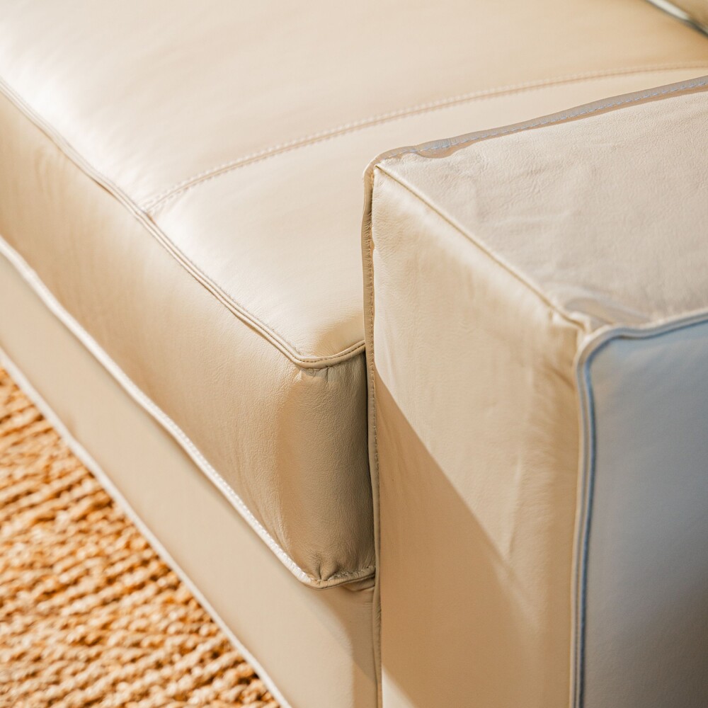 Sofá Athos cuero beige, 2.60m Sofá Athos cuero beige, 2.60m