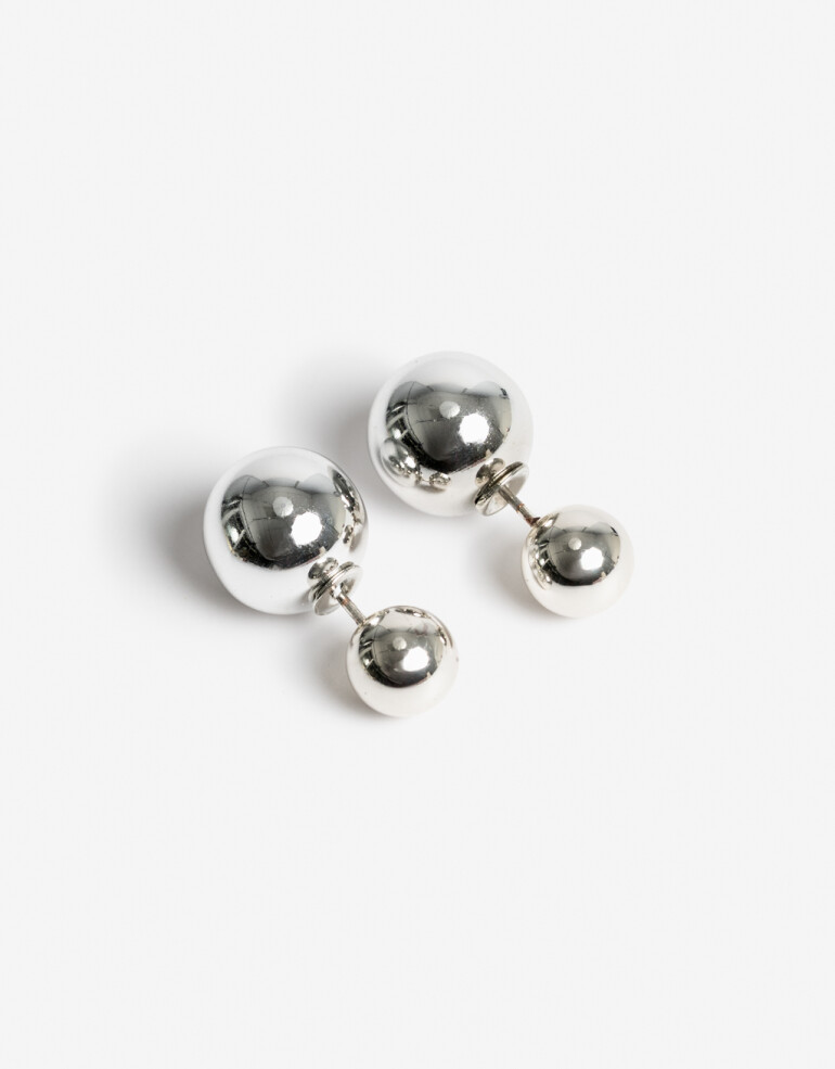 Aros Pasantes Special Price Aros Pasantes Bolones Metal - Plateado Rodio
