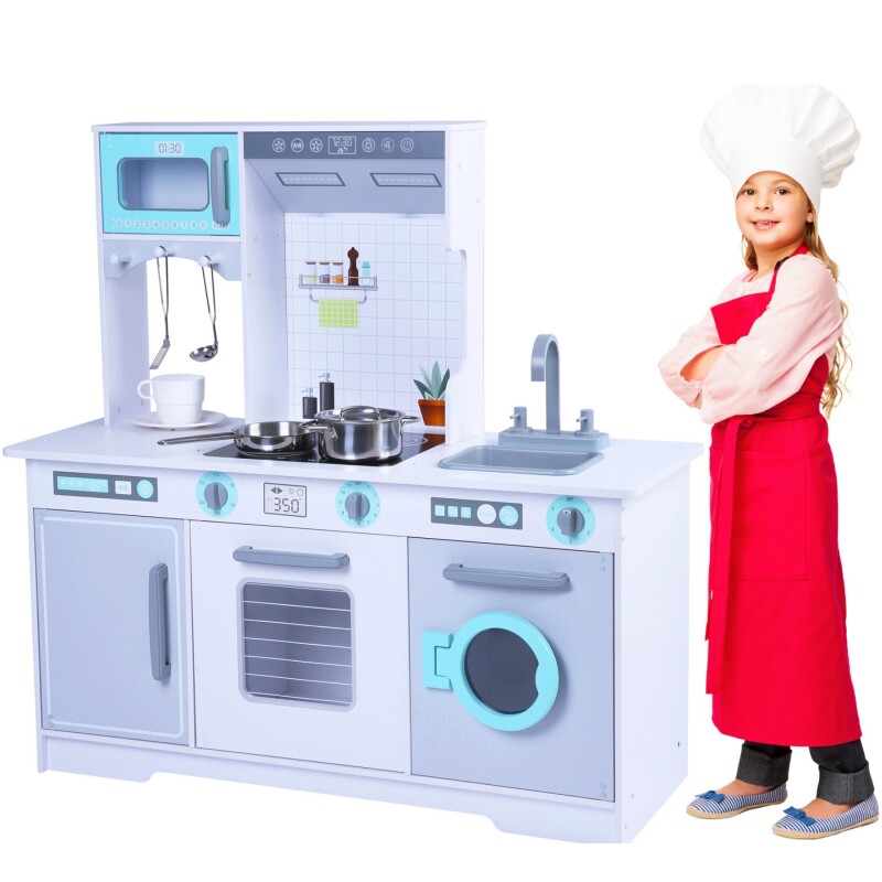 Cocina Infantil de Madera Grande XXL – Con Horno, Micro y Heladera Cocina Infantil de Madera Grande XXL – Con Horno, Micro y Heladera